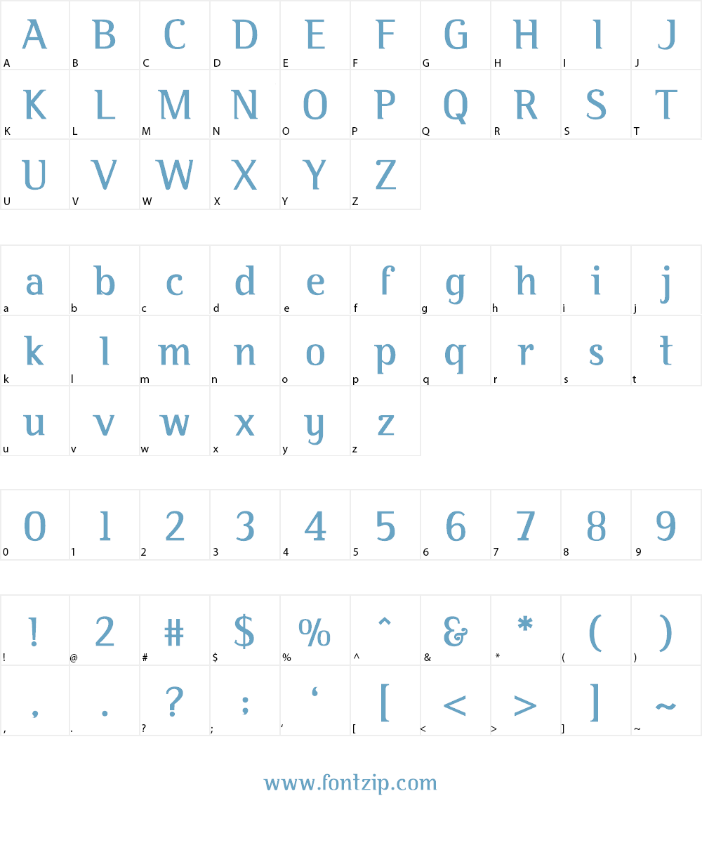 BY Sajidah Font Character